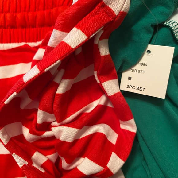 Christmas Family Matching Red Holiday Pajama PJ Sets Pajamarama Dad Elf Medium - Picture 5 of 6